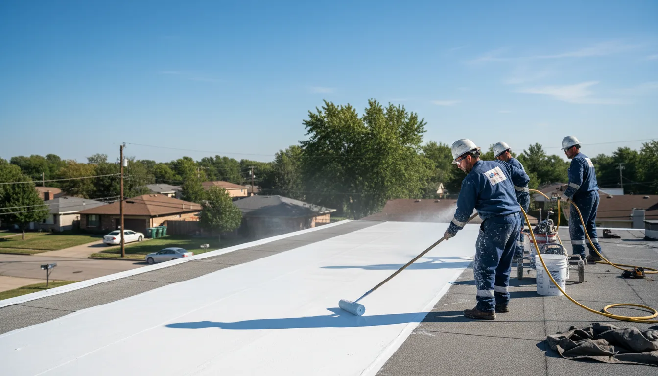 Commercial roof coating in Hoffman, IL near me